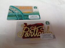 Starbucks PORTLAND Gift Cards - 2015, 2016