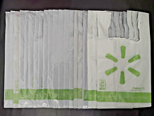 20 WALMART Plastic Shopping Bags REUSABLE 125x for Grocery Store Super Market
