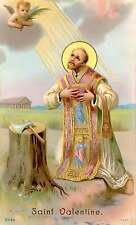 St Valentine – Catholic Valentine – Based on Vintage Italian Holy Card