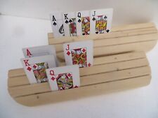 Card holder, solid pine, 13 x 3.5 wide x 2 2 inches high. Great for hand & Foot