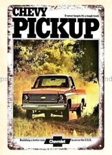 1974 pickup truck car automotive metal tin sign metal wall decor cafe pub