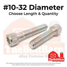 #10-32 Stainless Steel Socket Head Cap Screws (Choose Length & Qty) - US
