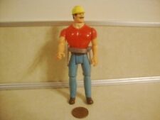 1989 Nylint Men of Steel Action Figure Construction Worker w Utility Tool Belt!