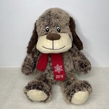 Pet Smart Holiday Dog Plush 2016 Chance Brown Red Scarf 18” - CA