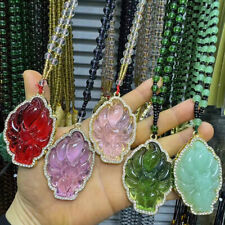 Fashion Crystal Nine Tailed Fox Pendant Necklace Women Jewelry Party Accessories