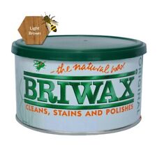 Briwax (Light Brown) Furniture Wax Polish, Cleans, Stains, and Polishes