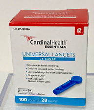 Cardinal Health NEW Universal LANCETS 28 GAUGE 100 COUNT BOX FREE SHIPPING - Thonotosassa - US