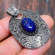 Lapis Lazuli Gemstone Handmade Gift Jewelry Pendant 1.58 L744"