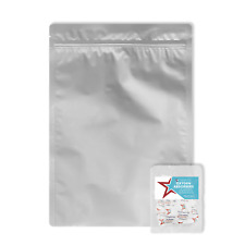 PackFreshUSA 50 Pack Gallon 7 Mil Seal-Top Mylar Bags + 500cc Oxygen Absorbers