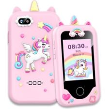 Kids Phone for Girls Toys for Girl 5-8 Years Old Toddler Smart Cell Light Pink - Nashville - US