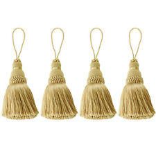 4pcs Silk Key Tassel Fringe Trim Craft DIY Accessories Home Decoration 5 Colors
