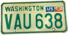 Vintage Washington 1981 Auto License Plate Garage Man Cave Wall Decor Collector