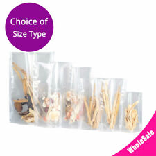 Multi-Size Clear Glossy Food Grade Polythlene Stand Up Open Top Soup Bag