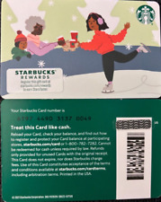 2021 STARBUCKS CHRISTMAS ICE SKATER" GIFT CARD #6197 NO VALUE "