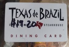 $19.20 TEXAS DE BRAZIL GIFT CARD PHYSICAL CARD NOT EMAIL CARD