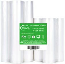 Vacuum Sealer Bags Rolls For Food Saver 11x25' 3rolls + 8"x25' 3rolls Seal A Me"