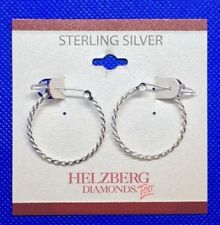 Genuine .925 Sterling Silver Fashion Silver Hoop Earring's Fashion Jewelry