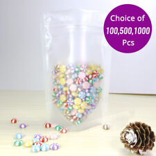 3.5x5in Translucent Matte Food Storage Stand Up Zip Lock Bags w/ Machine C01