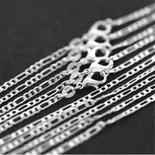 10PCS 16-30inch Jewelry 925 Silver 2.5MM Figaro Chain Necklaces Wholesale TOP