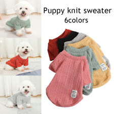Pet Sweater Pet Bottoming Shirt Dog Clothes Pet Supplies Solid Color Sweater + - Toronto - Canada