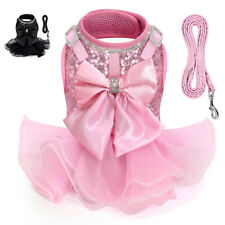 Small Pet Dog Cat Lace Skirt Princess Dress with Harness Leash Summer Clothes - Toronto - Canada