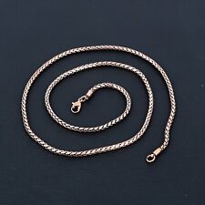Top Quality Pure Copper Handmade Lobster Chain Necklace Jewelry 18 Chain N-030"