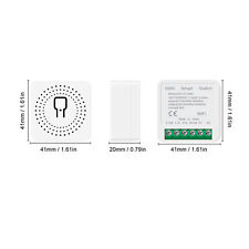 Mini Smart WiFi Switch DIY Home Wall Light Control Module 16A AC100‑240V 50/ LLI - CN