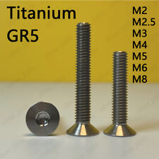 Titanium GR5 Hex Socket Bolts Countersunk Head Screws M2 M2.5 M3 M4 M5 M6 M8 - CN