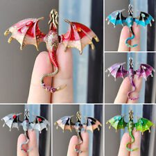 Fashion Enamel Crystal Dragon Brooch Pin Breastpin Women Clothing Collar Jewelry