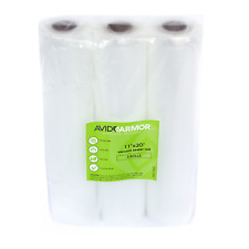 Food Saver Bags Rolls 4 Pack 11 x 25 Feet for Foodsaver, Seal a Meal Vacuum Cut"