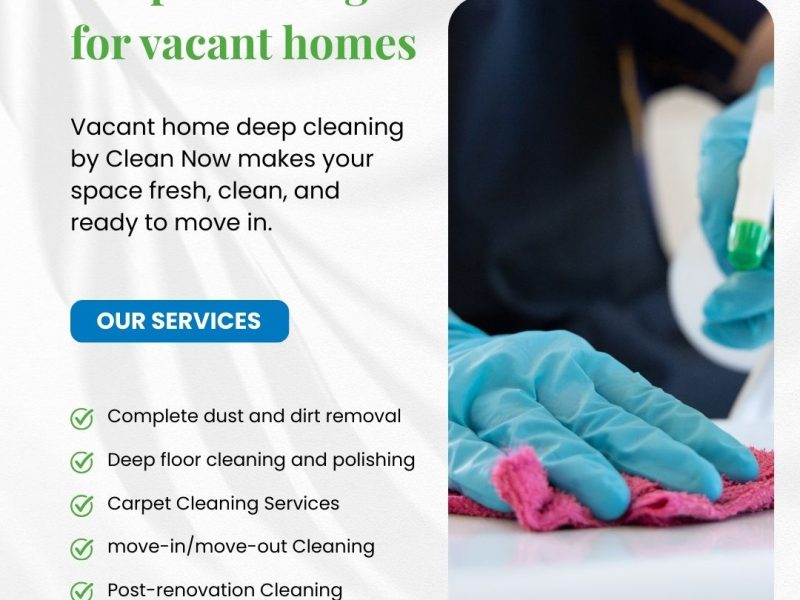 Deep Cleaning for Vacant Homes in Dubai