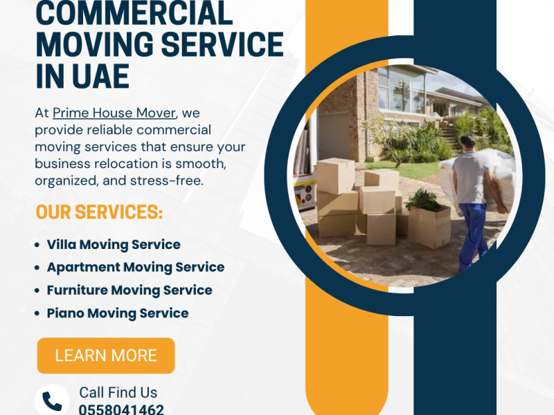 Commercial Moving Service in UAE - Call Us Today! 📞 0558041462
