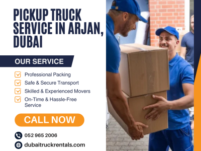 🚚 Pickup Truck Service in Arjan, Dubai - Call Us at +971529652006!