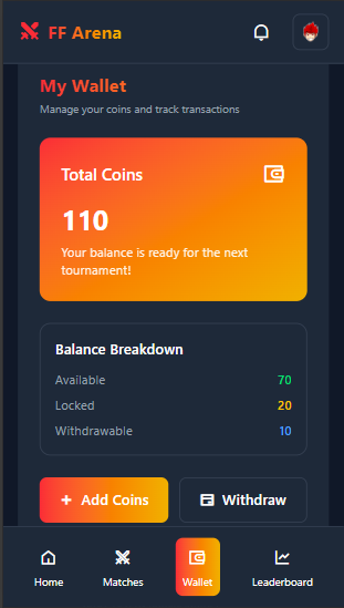 Fully Developed Free Fire Tournament Website | Mobile Friendly | Vercel Hosted | Ready to Sell