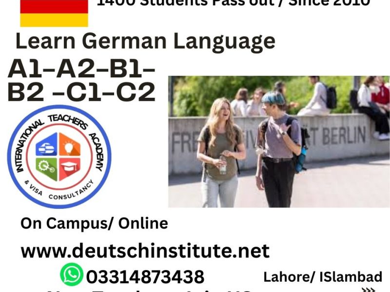 German B1 Academy in Lahore 03314873438