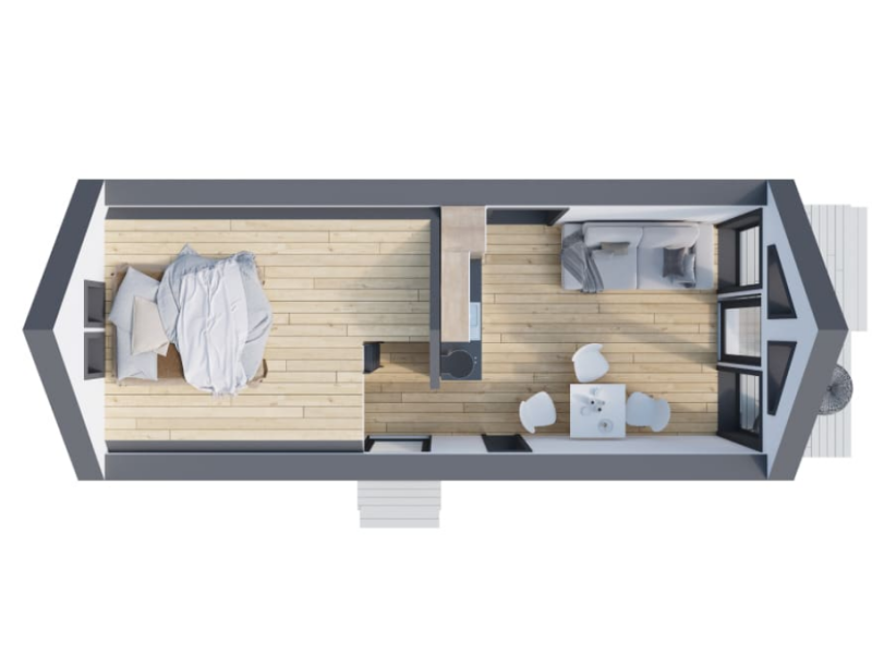 Casa Modulabile 38 m² con Terrazza