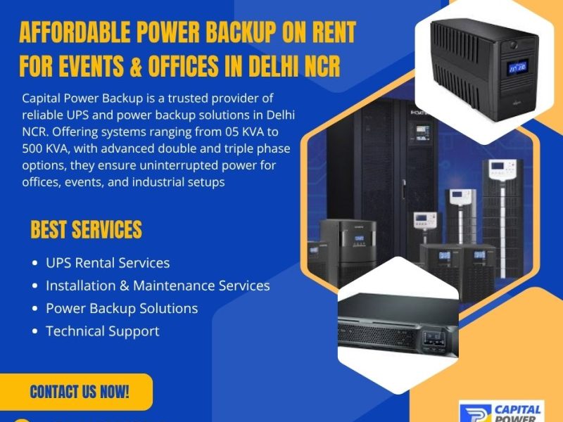Best UPS on Rent for Event | Safe & Reliable Power Solutions