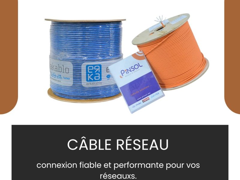 Câble réseau : connexion fiable et performante pour vos réseaux