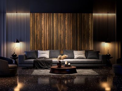 Charcoal Panel for Premium Interior Wall Design
