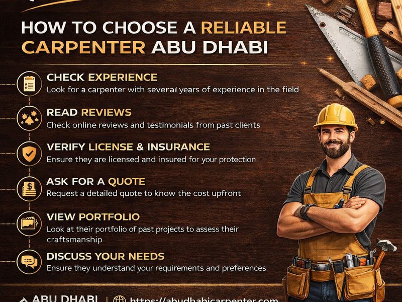 How to choose a reliable Carpenter Abu Dhabi