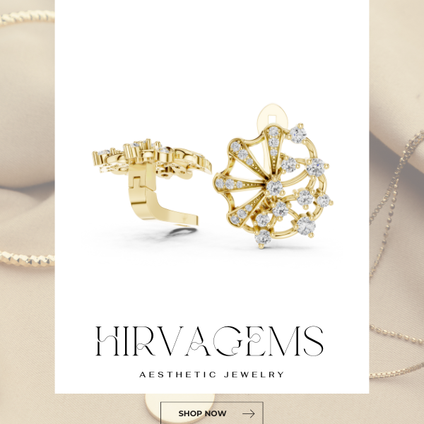 Buy Floral Lab Diamond Huggie Formal Earrings with Timeless Design