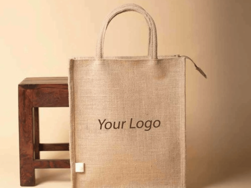 Jute Bag with Zip