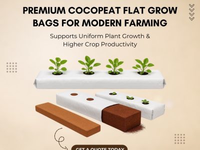 Premium Cocopeat Flat Grow Bags For Modern Farming
