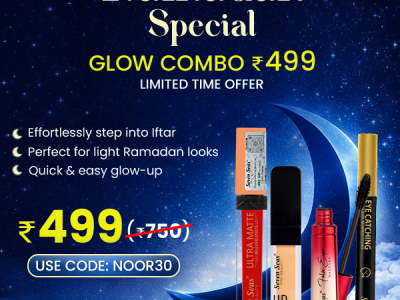 Ramadan Special Glow Combo by ⭐ Seven Seas Cosmetics - 4 Makeup Essentials Only ₹499