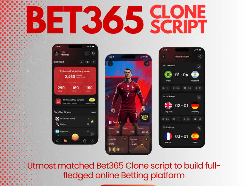 Bet365 Clone Script - Build Your Sportsbook Platform with inbuilt features