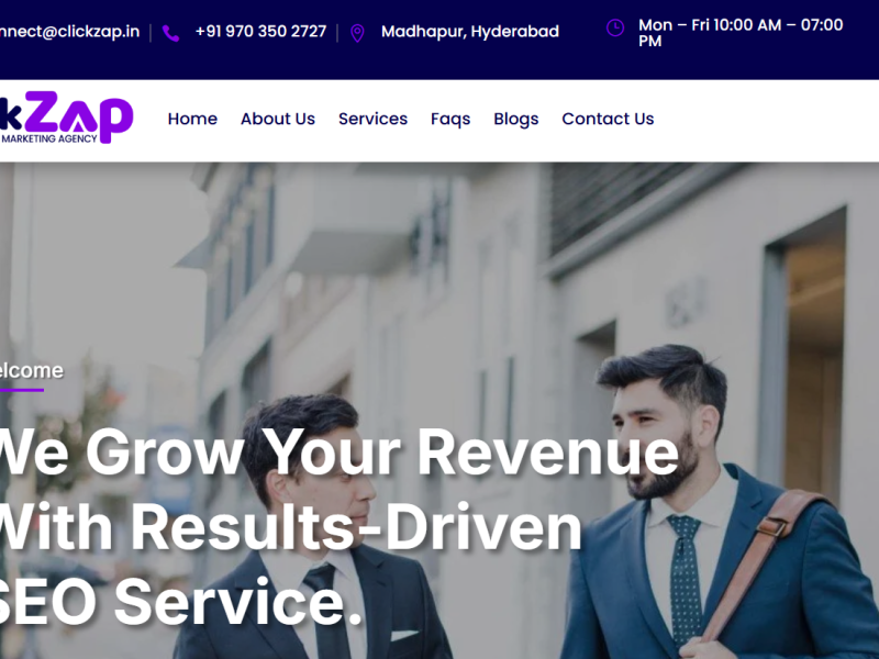 Results-Driven SEO Solutions for Businesses in Hyderabad – ClickZap