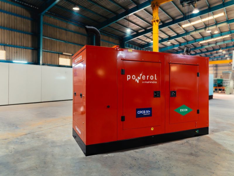 Silent & Fuel-Efficient Generator – Heavy-Duty Mahindra Powerol Diesel Genset