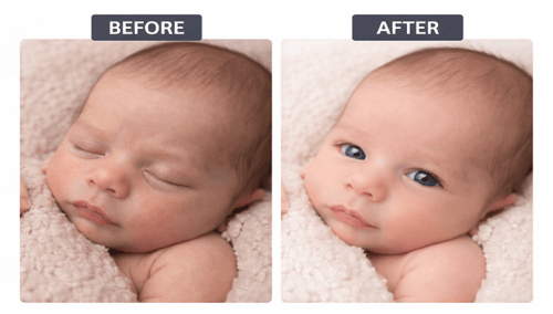 Professional Newborn Skin Retouching Service for Perfect Baby Photos