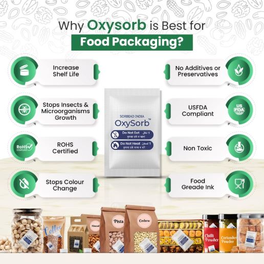 Food Grade Oxygen Absorbers Packets | Oxysorb Supplier India