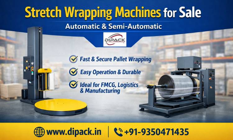 Stretch Wrapping Machines for Sale – Automatic & Semi-Automatic